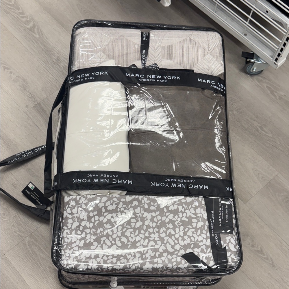 Marc New York Cream and Brown Bedding Set